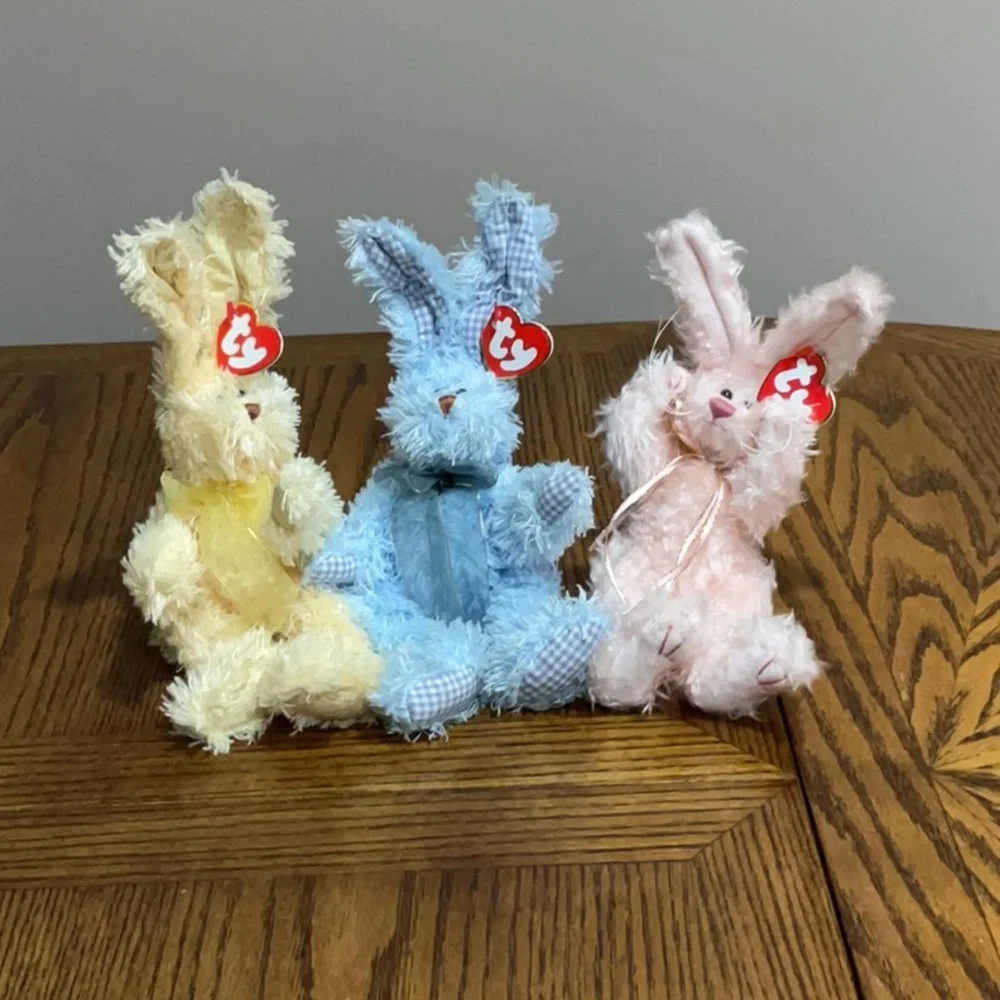 Cute Hutchins, Burrows & Blush Stuffed Animal Bunnies/Rabbits TyAttic Treasures